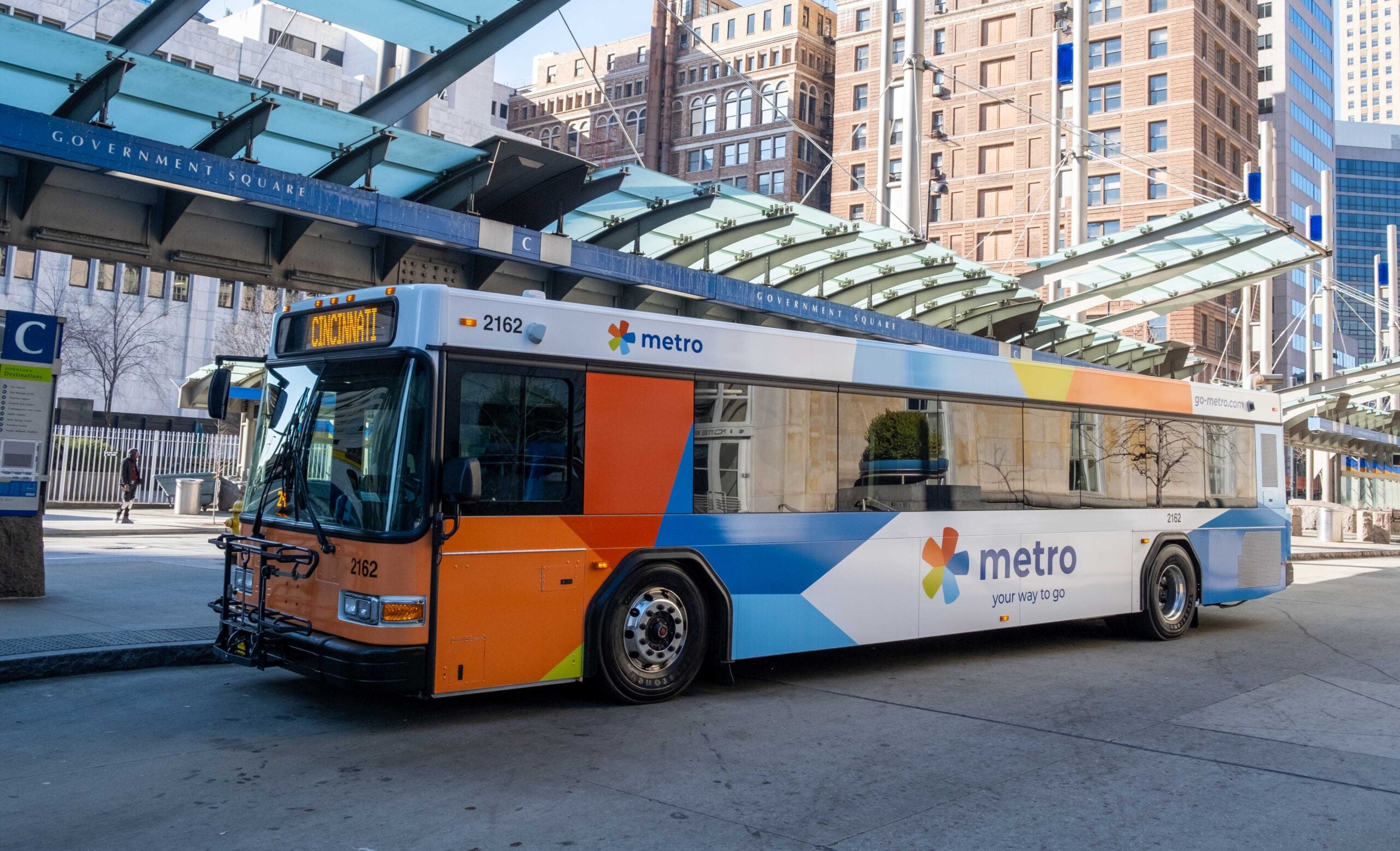 bus at government square