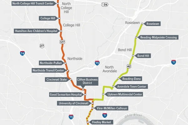 map of stops